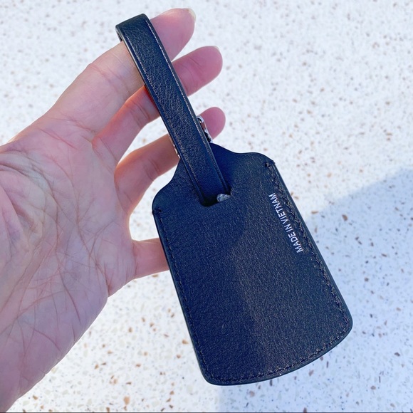 NWT Coach Signature Leather Luggage Tag Holder - Picture 4 of 4